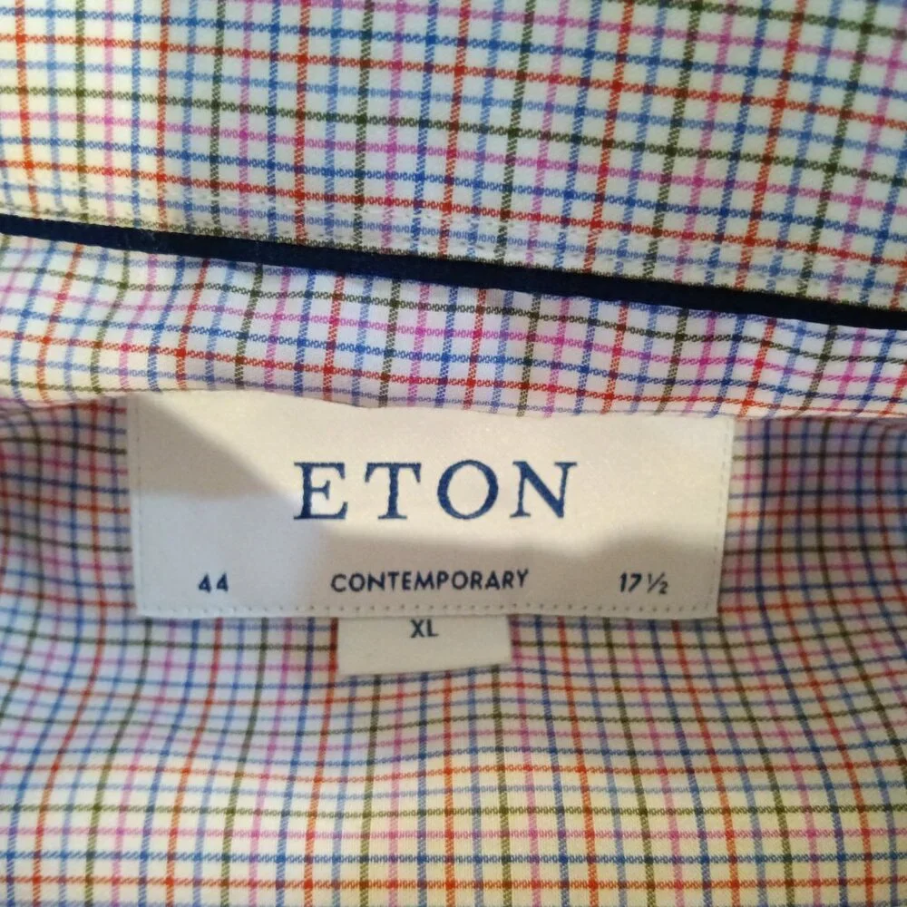 ETON 5 Contemporary Men's Dress Shirts XL  17-17.25 / 44 - Picture 9 of 13